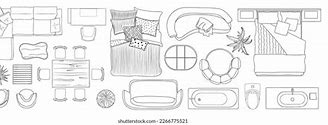 Image result for Furniture Drawing Top View