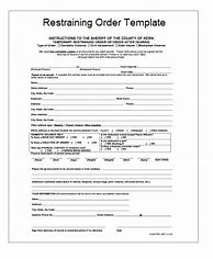 Image result for Restraining Order Document Funny