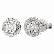 Image result for 9Ct White Gold Earrings