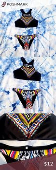 Image result for Aztec Cut Out Side Swimsuit