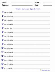 Image result for Index Notation Worksheet 5th Grade