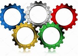 Image result for Olympic Logo with Gears