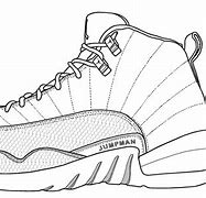 Image result for Jordan Retro 12 Coloring Page