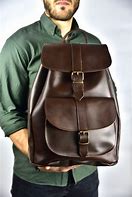 Image result for Leather Backpack Adult