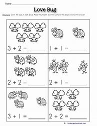 Image result for Plus Worksheet for Preschool