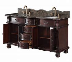Image result for Ornate Double Sink Bathroom Vanity 64 Inches