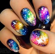 Image result for Galaxy Nail Art Designs