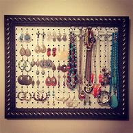 Image result for Jewelry Pegboard Organizer