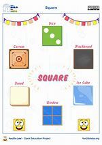 Image result for Square Shape Objects for Kids