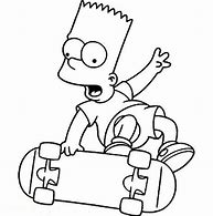 Image result for Supreme Bart Simpson Coloring Pages