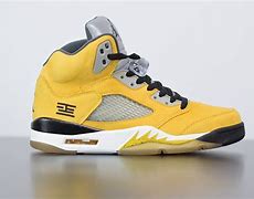 Image result for Air Jordan 5 Yellow