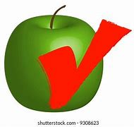 Image result for Apple with a Check Mark