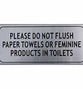 Image result for Flush Toilet Sign