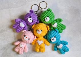 Image result for Crochet Animal Key Rings