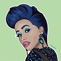 Image result for Cardi B Sketches