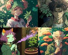 Image result for Talking Weed Anime
