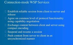 Image result for WSP in Mobile Communication