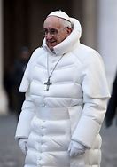 Image result for Pope in a Coat