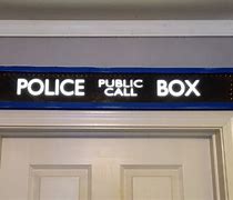 Image result for TARDIS Police Call Box Sign