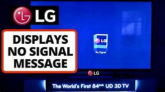 Image result for LG No Signal Message