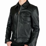 Image result for Black Rivet Leather Jacket Men