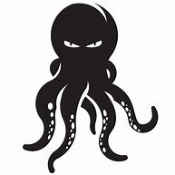 Image result for Octopus Silhouette Art