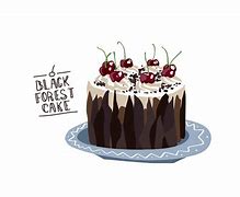 Image result for Black Forest Cake Clip Art