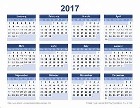 Image result for 2017 Calendar