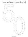 Image result for Number 50 Coloring Page