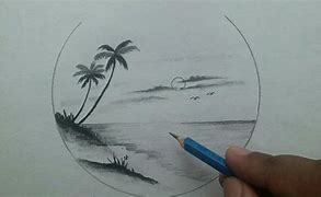 Image result for Beach Sketch Drawing