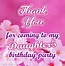 Image result for Thank You for My Birthday Celebration