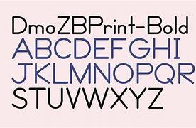 Image result for Dmozbprint Bold Font