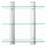 Image result for Adjustable Wall Mounted Glass Shelving Systems