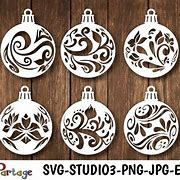 Image result for Christmas Ball Ornament SVG Free