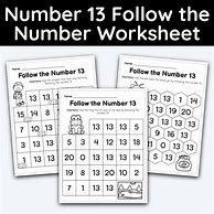 Image result for Find Number 13 Worksheet