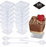 Image result for Mini Plastic Dessert Cups