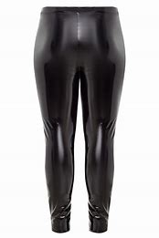 Image result for Black PVC Leggings