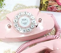 Image result for Vintage Pink Push Button Phone