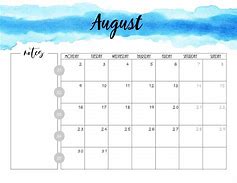 Image result for August Calendar Sheet