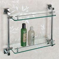 Image result for Glass Bathroom Shelves