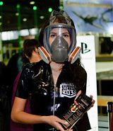 Image result for North Korean Woman Gas Mask