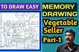 Image result for Vegetable Vendor Memory Drawing