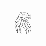 Image result for Continusous Line Drawing Eagle