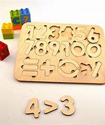 Image result for Wooden Baby Number Puzzle