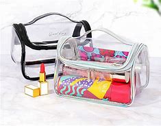 Image result for Mini Clear Make Up Hinged Case