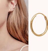 Image result for Simple Gold Hoop Earrings