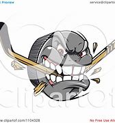 Image result for Hockey Puck Biting Stick