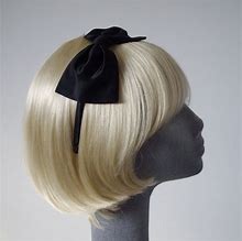 Image result for Black Bow Headband