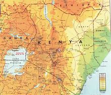 Image result for kenya physical map