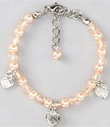 Image result for Rope Adjustable Pearl Bracelet with Heart Charm